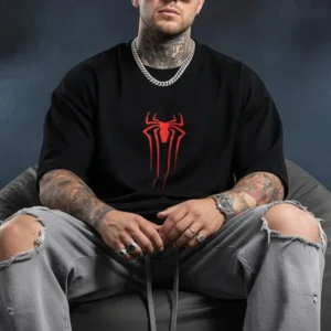 Man Black printed t-shirt