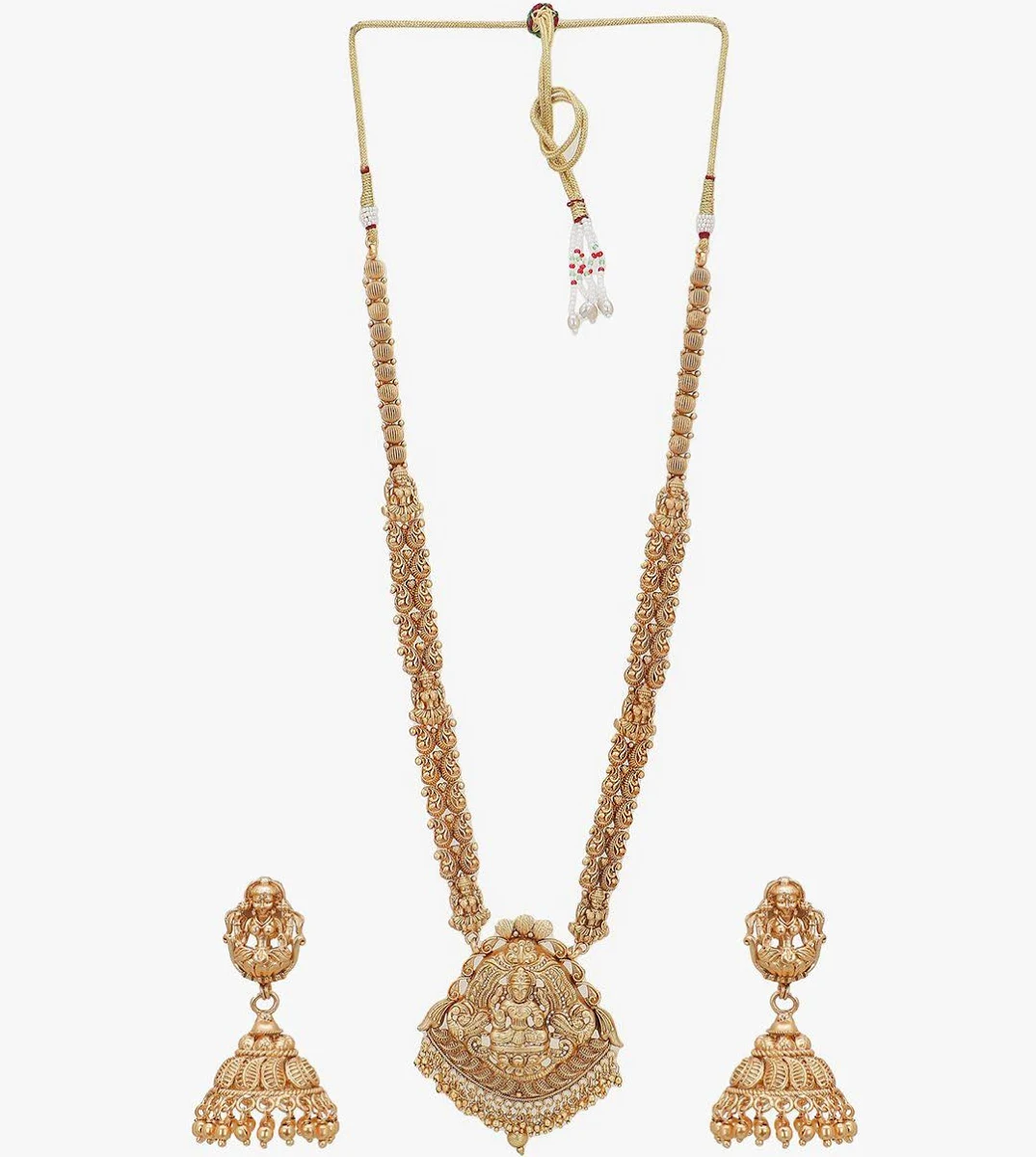 Adwitiya Collection Gold-Plated Jewellery Set